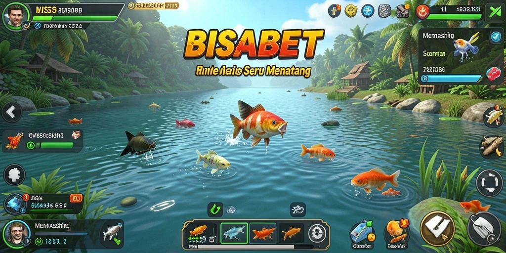 Antarmuka menarik menampilkan aksi memancing seru di <strong>BISABET</strong>.